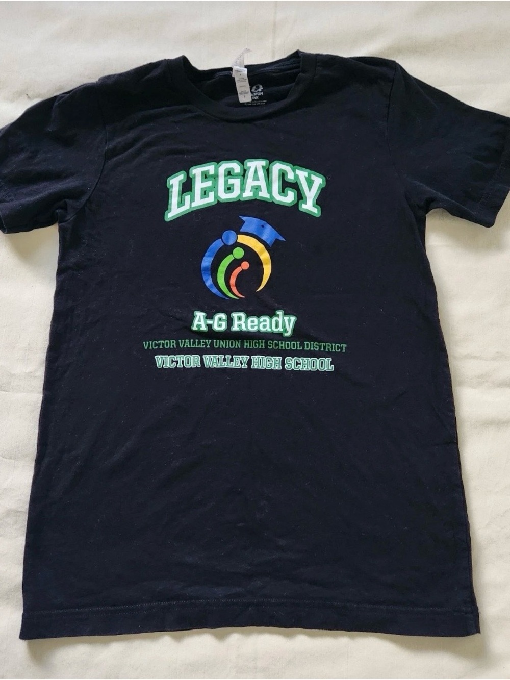 Victor Valley High School Legacy T-Shirt Bella
Canvas Small Black School Spirit - Picture 1 of 8